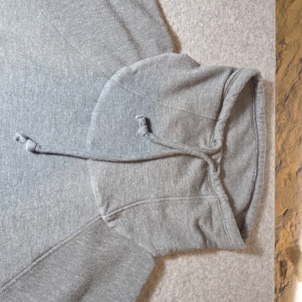 The North Face Hoodie Women's Medium Gray Cowl Neck Pullover Sweatshirt Logo A1 - Picture 3 of 7